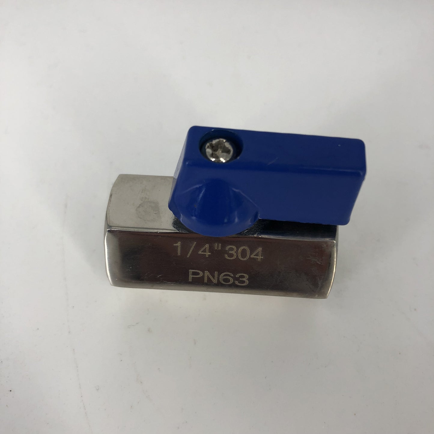 Mini Ball Valve With Blue Handle F/F